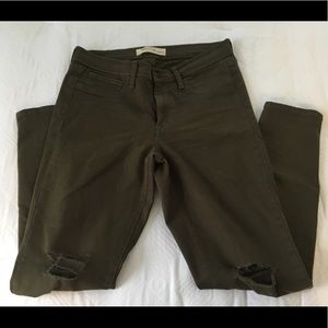 Gap Army Green Easy Leggings